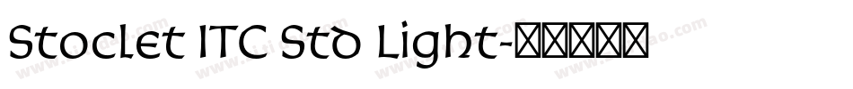 Stoclet ITC Std Light字体转换